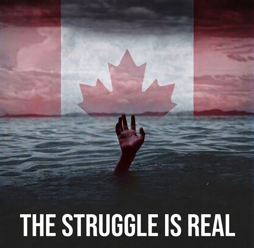 Canadians drowning in stress